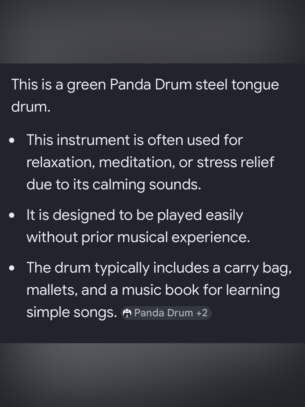 EUC* Authentic Panda Drum Plus with Full Accessory Kit - Picture 4 of 9